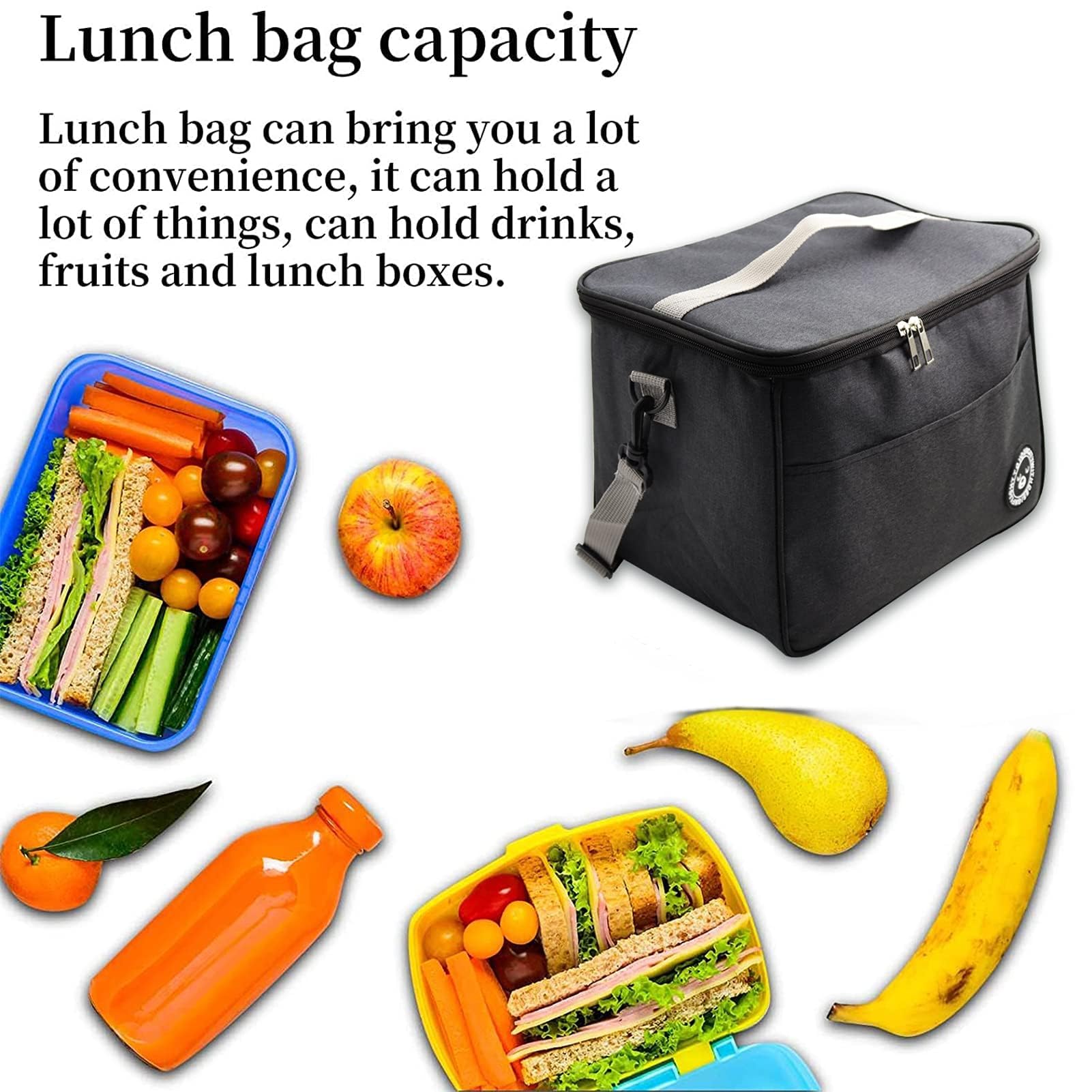 Borsa Isotermica da Pranzo 6L Pieghevole Impermeabile Frigo Isoterma per Alimenti