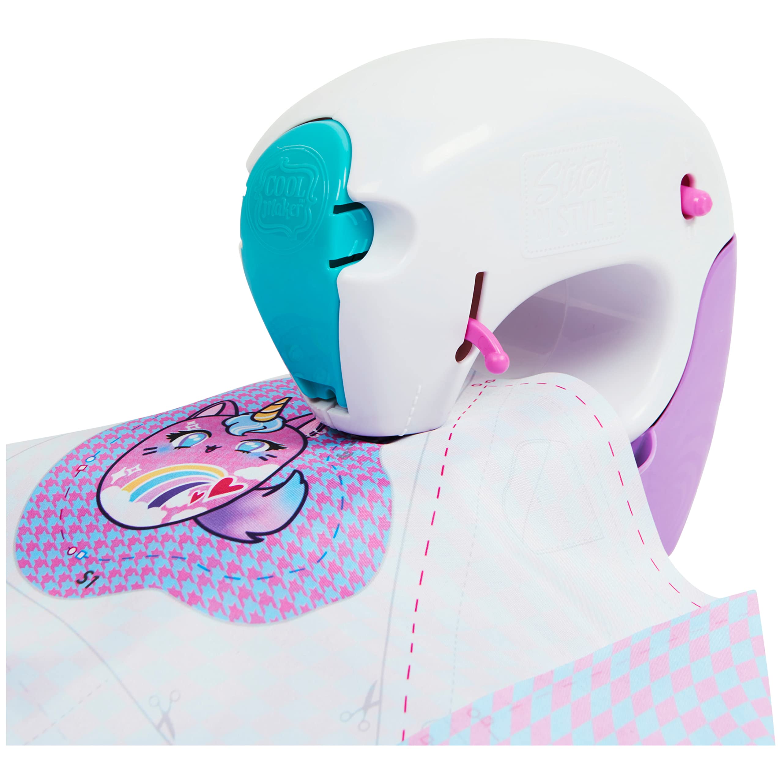 Cool Maker Stich n Style Fashion Studio - Einfach Nähen ohne einfädeln, Nähmaschine mit 6 Projekten für Kinder ab 8 Jahren