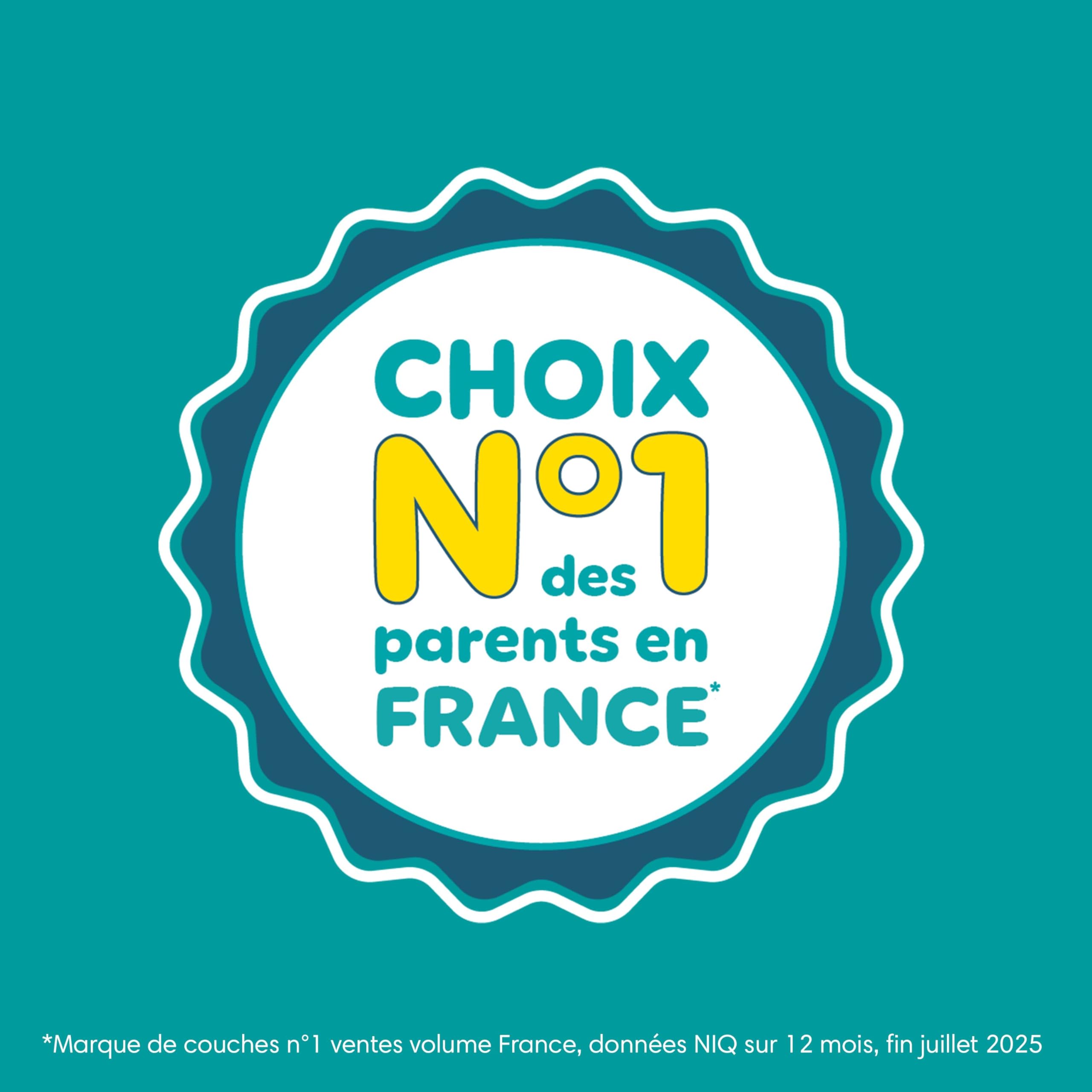 Pampers Baby-Dry Pants Taille 7, 148 Couches-Culottes, 15kg+, Protection 360° contre les fuites jour et nuit, Family Pack - 4