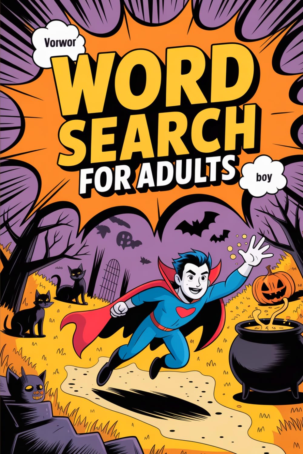 Word Search for Adults: Halloween Book: Lively Vocabulary Puzzle Workbook for Grown-Ups