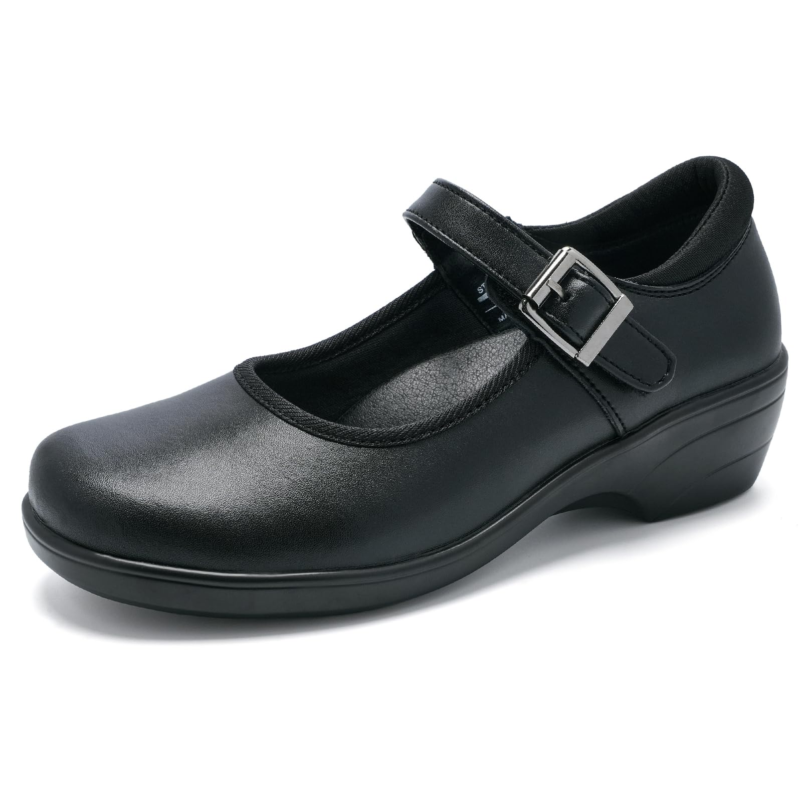 Womens Mary Jane Shoes with Arch Support Round Toe Ankle Strap Loafers Memory Foam Comfort Dress Shoes-image-24