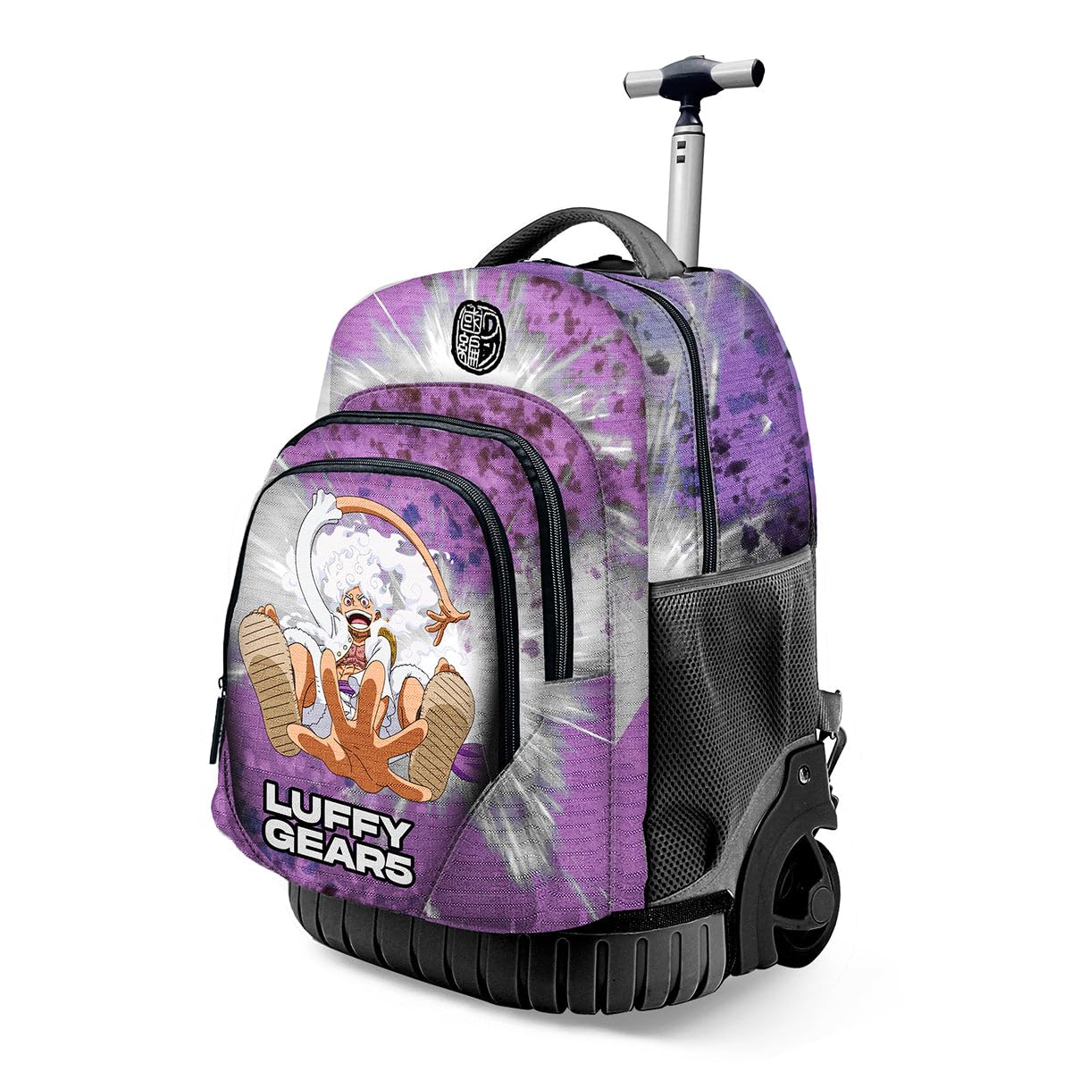 One Piece Luffy Gear 5-Zaino Trolley GTS FAN, Lilla, 32 x 47 cm, Capacità 30 L
