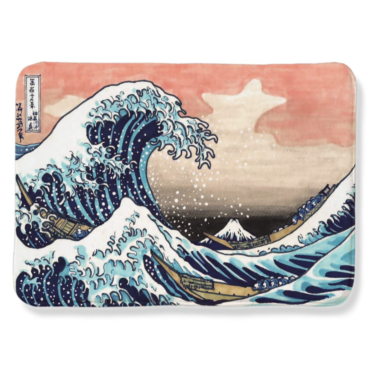 葛飾北斎 富嶽三十六景 赤富士 カーペット 葛飾北斎 赤富士 ラグ