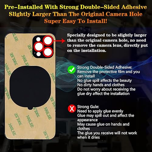 Miniatura 16 de Reemplazo de la cubierta de cristal trasera trasera compatible con iPhone 12 de 6.1 pulgadas + herramientas profesionales (verde)