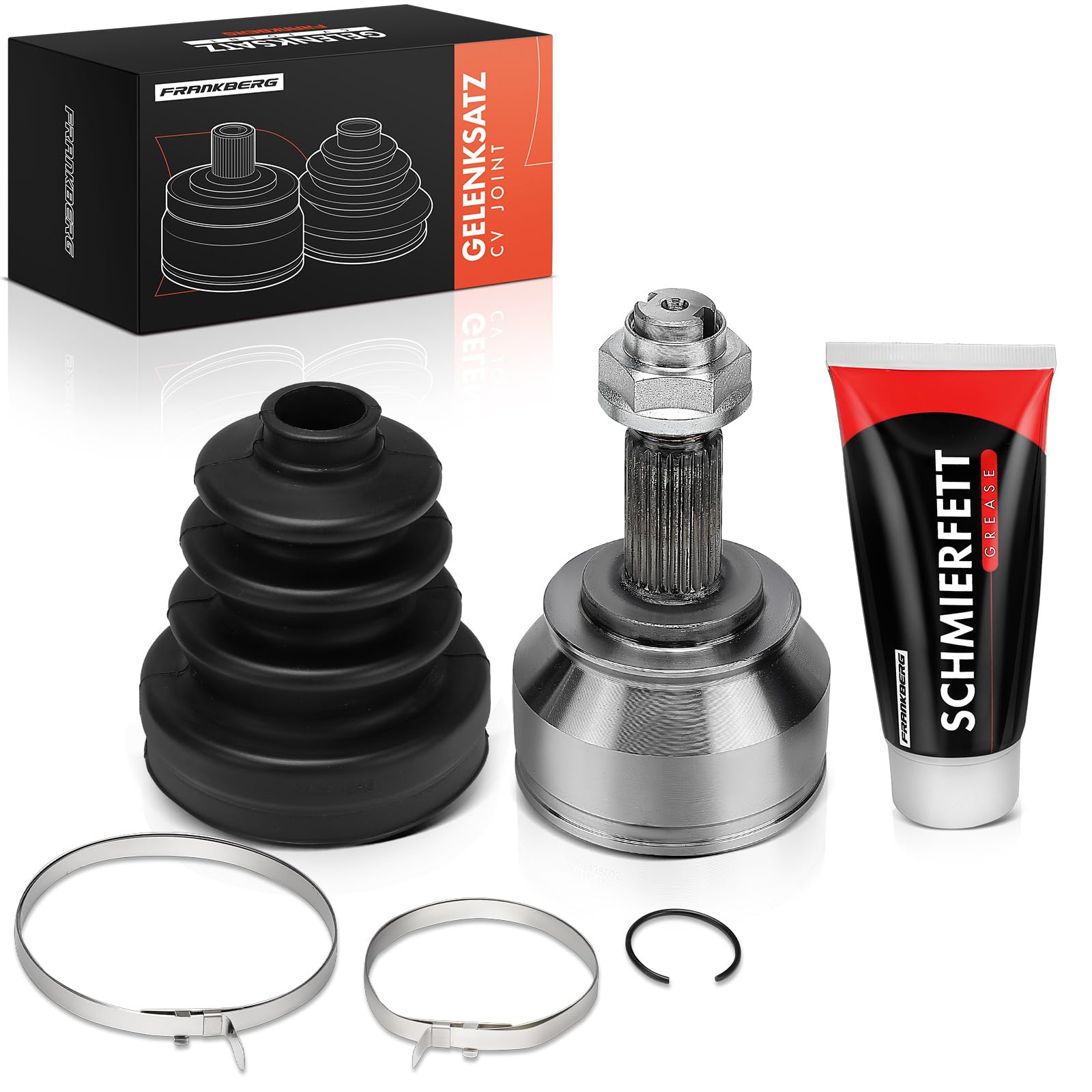 Frankberg Juego de juntas homocinéticas lado de la rueda eje delantero | VKJA5398; Compatible con: Bravo II 198, Plataforma plana/chasis Doblo 263, Stilo Van 192, Doblo MPV 263, Stilo 192