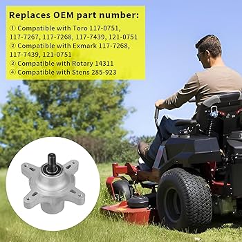 Amazon.com : Fourtry 117-7439 Spindle Fit for Toro Time