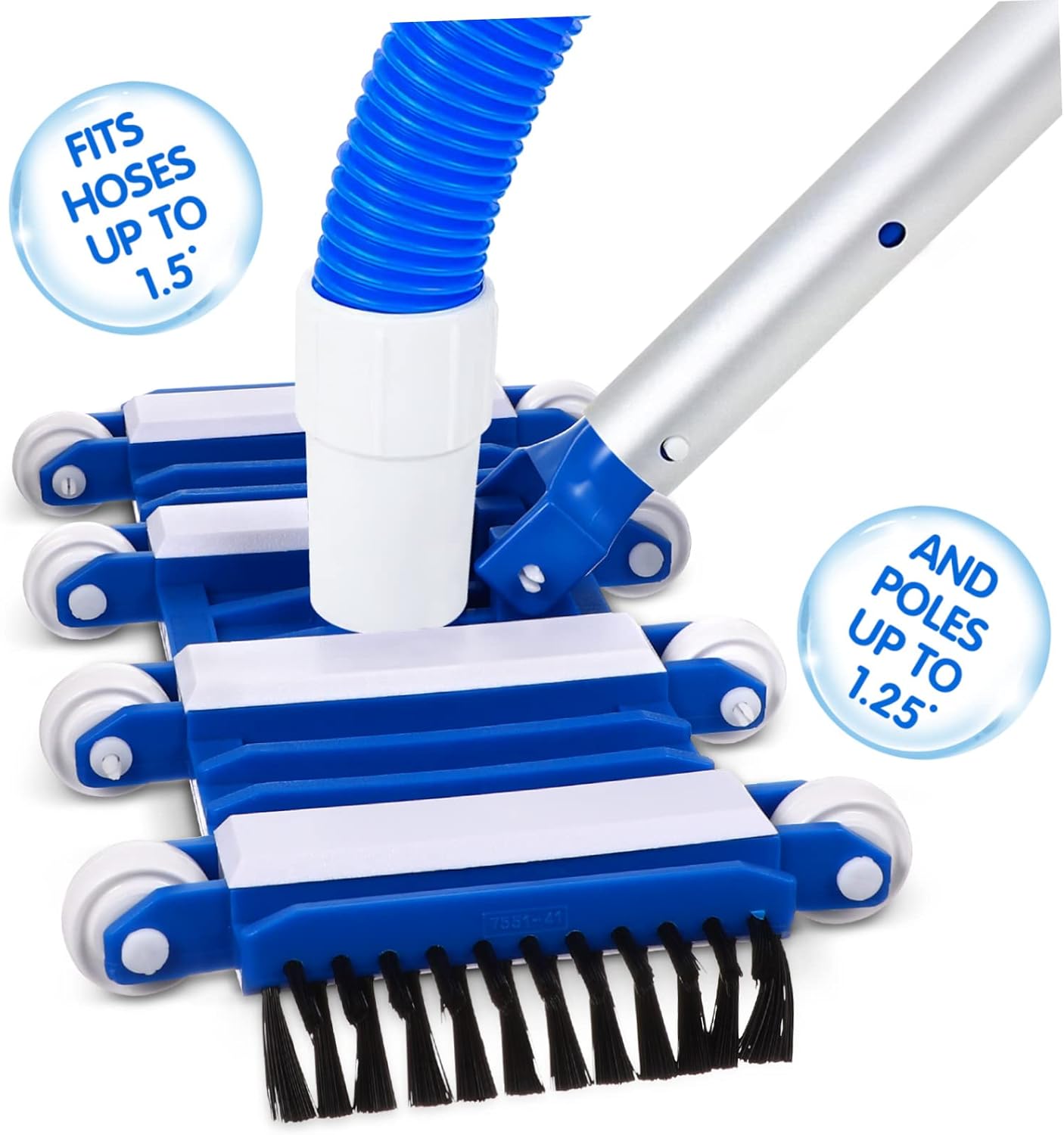 Pool Vacuum Head Weights 14 Brushed Skimmer Vacuum Attachment for Pool Cleaning