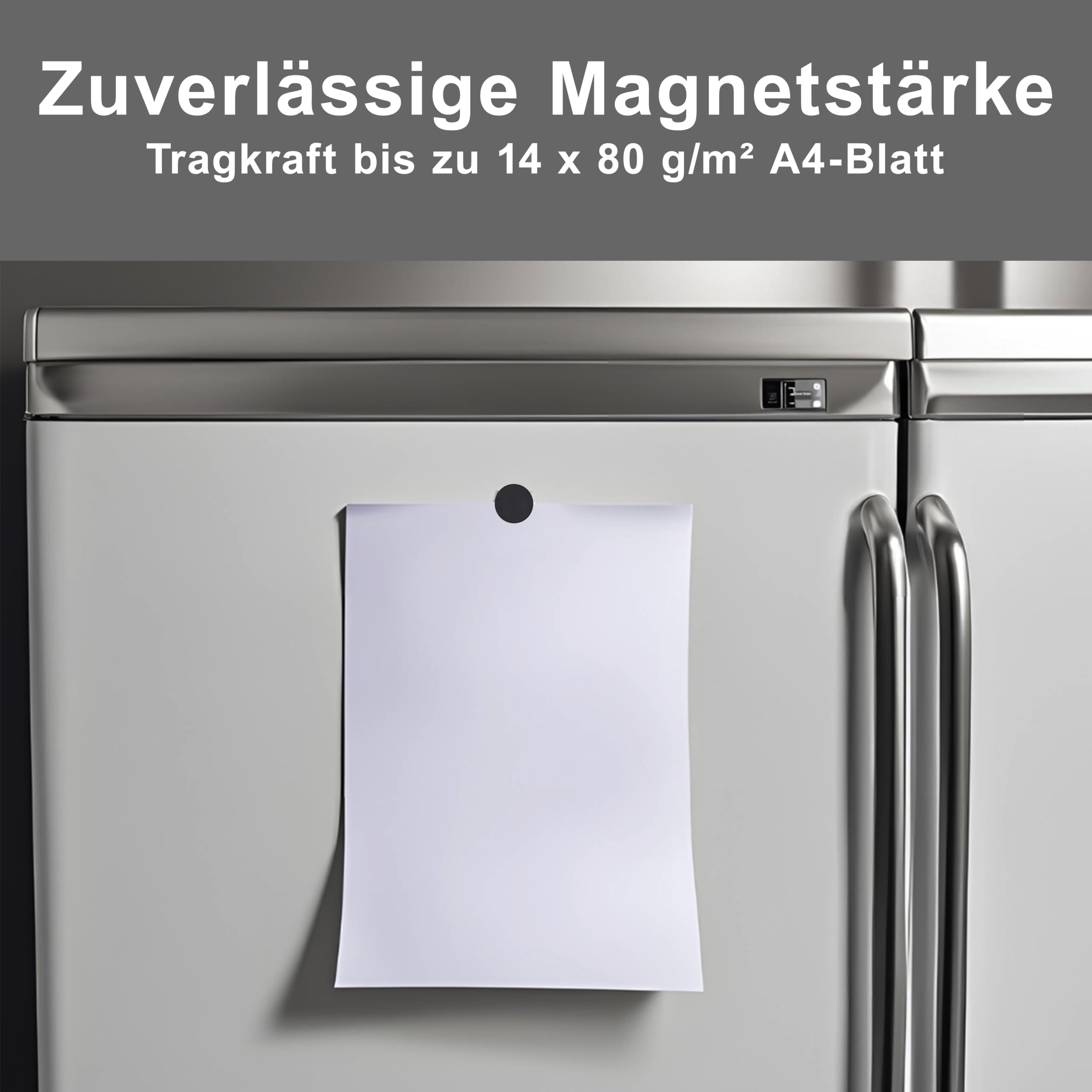 GAUDER Magnete Für Whiteboard & Kühlschrank - 12 Stück Starke Runde Tafelmagnete 31mm