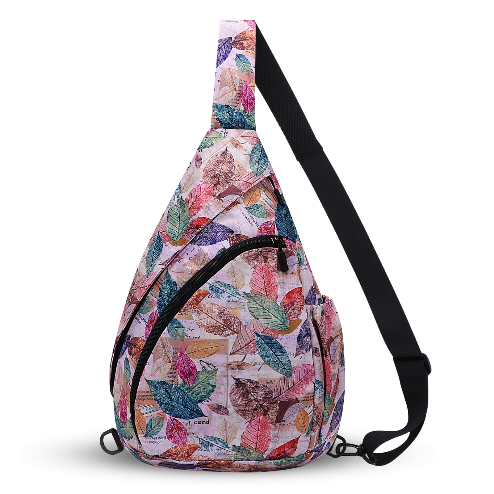 HUA ANGEL Sac de Poitrine Femme Homme Ultra Leger Sac à Dos Crossbody ave Bandoulière Convertible & Plusieurs Poches pour Sport Week-end Voyage Travail Randonnée Pickleball Piscine Plage