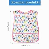 Dziecięcy fartuch malarski dla dzieci w wieku od 2 do 7 lat, wodoodporny fartuch do robótek ręcznych z dużymi kieszeniami