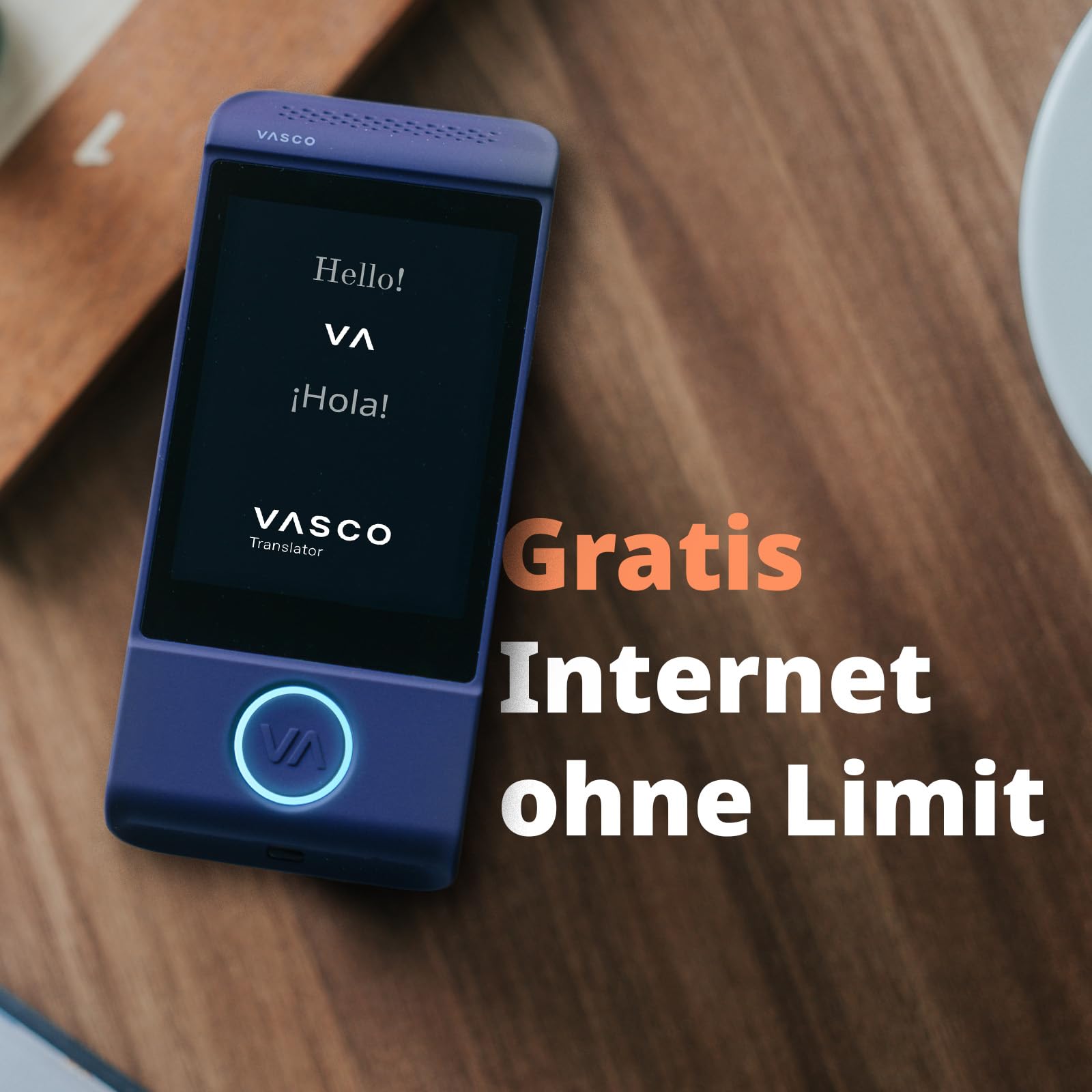 Vasco Translator M4 | Übersetzungsgerät ohne Folgekosten | Frosty Turquoise | Internet ohne Limit | Sprach-, Foto- & Text- Übersetzer | Automatik-Modus | 113 Sprachen | 99% genau | datensicher | leicht