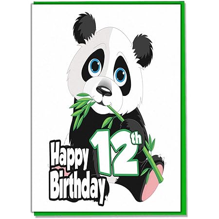 Carte D Anniversaire 8 Ans Panda Filles Garcons Fils Petit Fils Fille Petite Fille Ami Amazon Fr Fournitures De Bureau