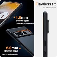 Vista 3 de TORRAS Funda diseñada a prueba de golpes para Google Pixel 7 Pro probada en caídas de grado militar a prueba de golpes, parte trasera dura mate