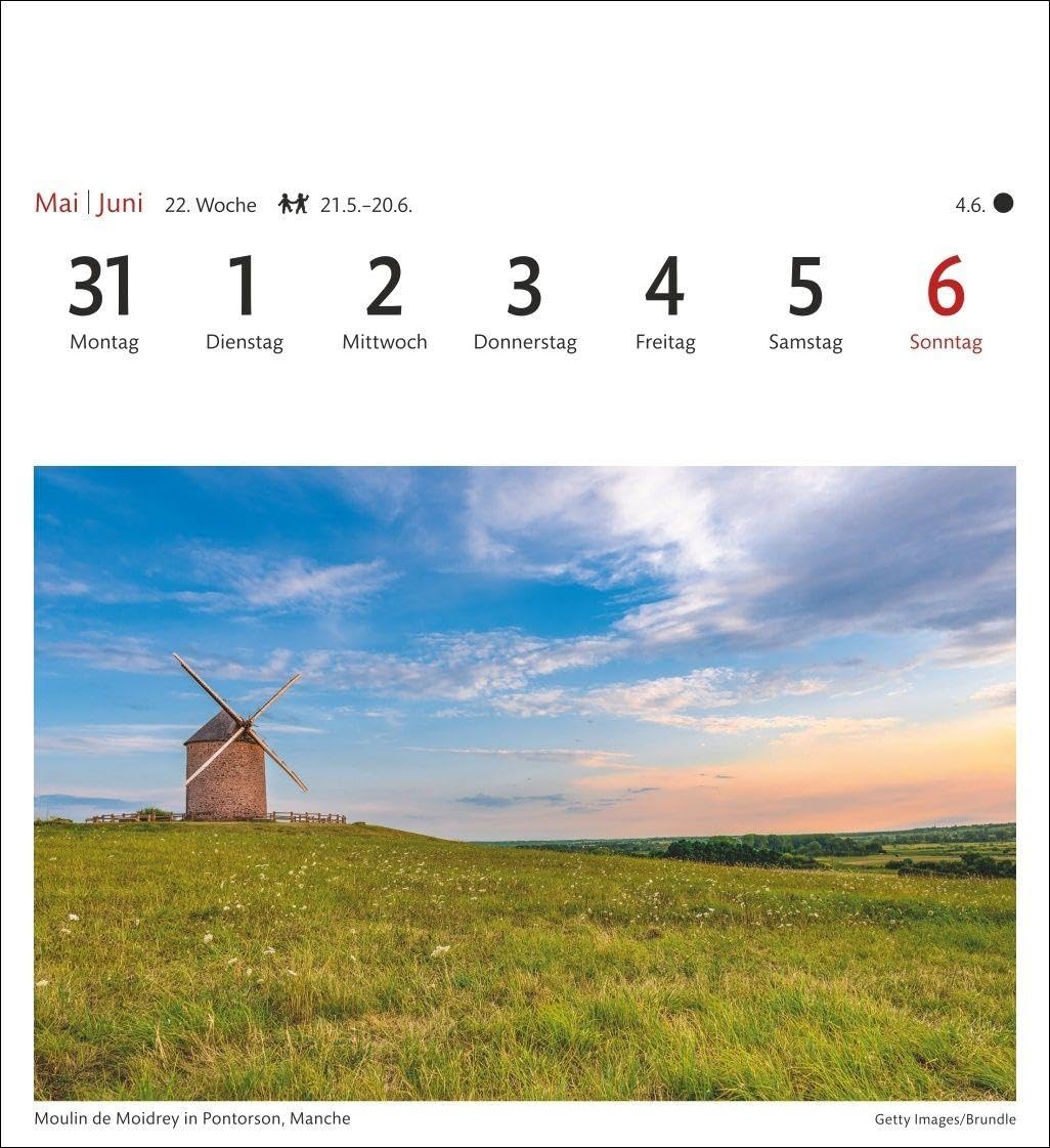 Bretagne & Normandie Sehnsuchtskalender 2027 - Wochenkalender mit 53 Postkarten: 53 Postkarten in einem Wochenkalender mit Urlaubsflair. ... Frankreich im Alltag. Auch zum Aufhängen