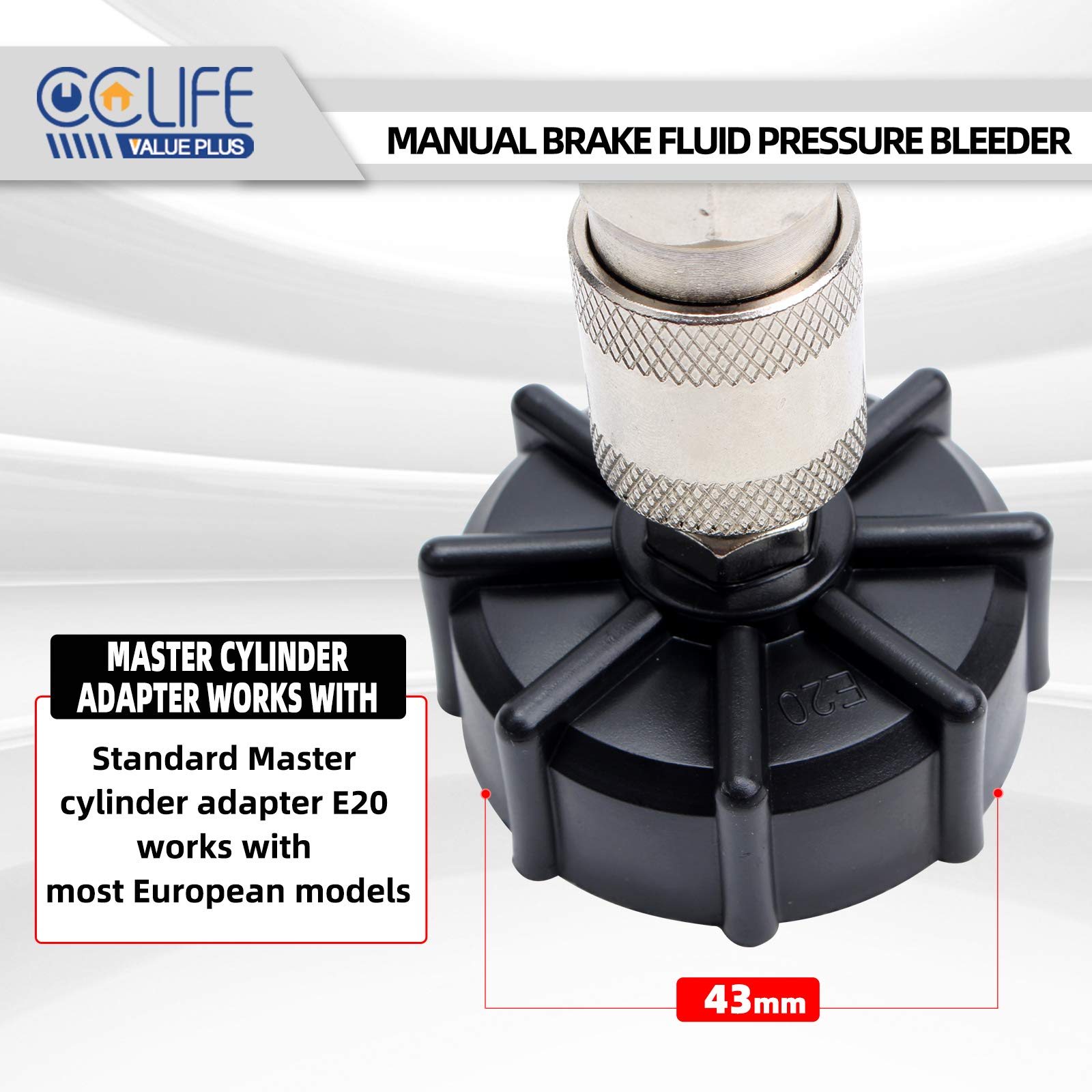CCLIFE 2L Remontluchtingsapparaat, Remontluchter, Remvloeistof Met 1 Liter Afzuigreservoir 623961271