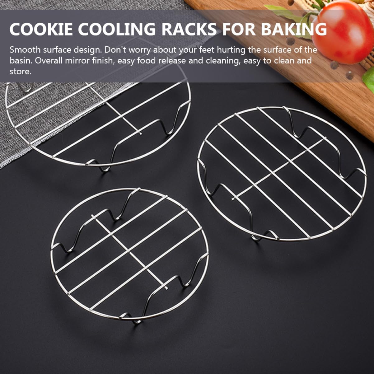 MAGICLULU 1Set Steaming and Cooling Rack Multi Functional Cooking Rack for Even Steaming Baking and Cooling Includes for Versatile Kitchen Use