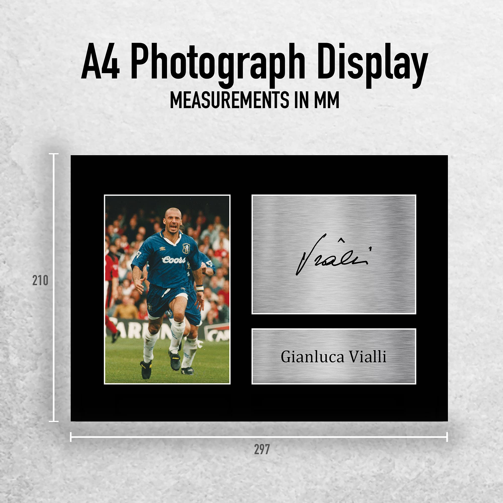 HWC Trading A4 Gianluca Vialli Gifts Printed Signed Autograph Picture for Football Fans and Supporters - Image 2