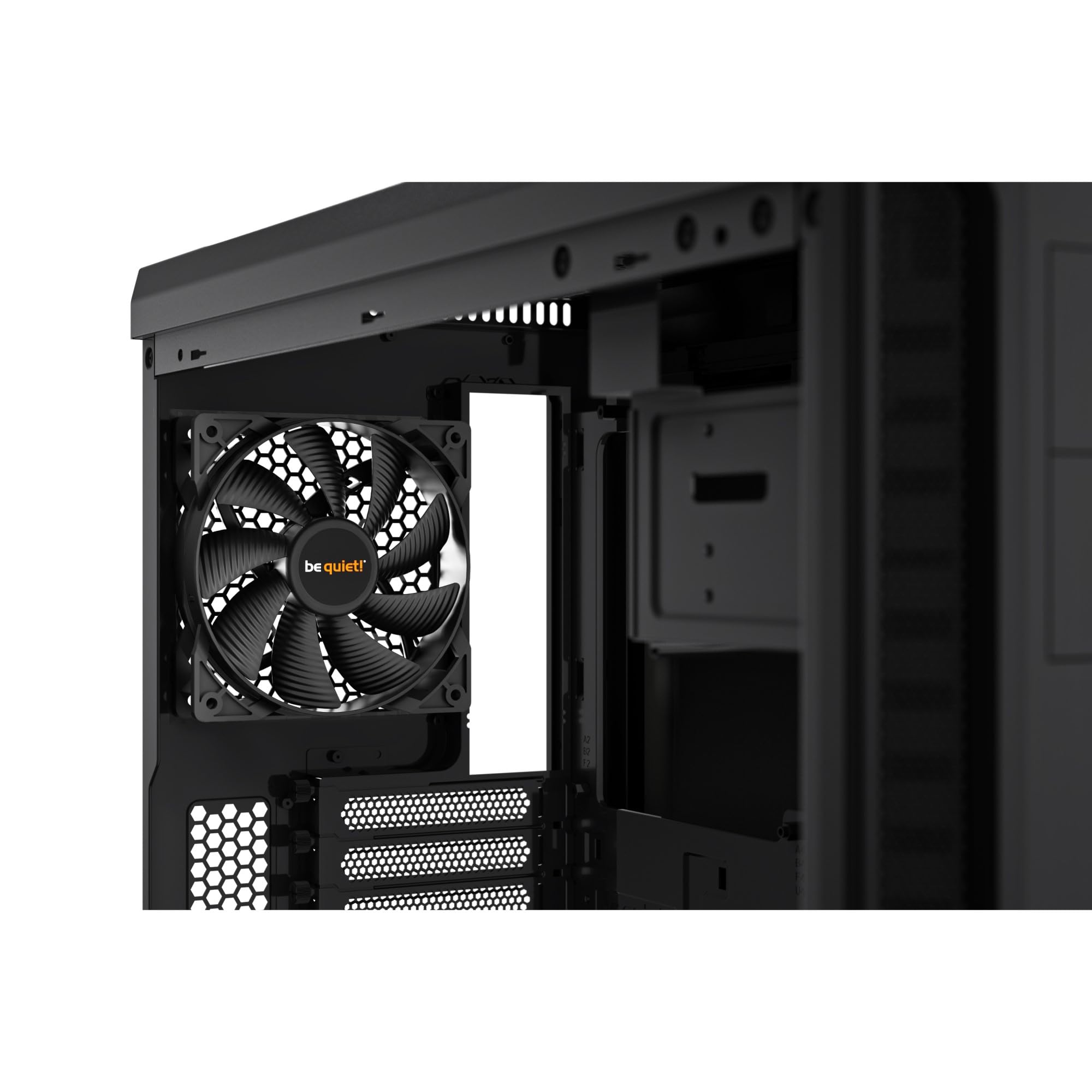 be quiet! Boîtier PC Pure Base 600 Black, 2 Ventilateurs Pure Wings 2, radiateurs jusqu'à 360 mm, Commande de Ventilateur à 3 Niveaux