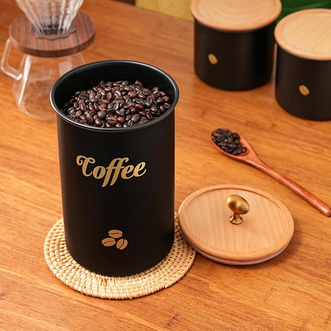 Set de 3 Latas Herméticas para Café OTTENON, Capacidad 3.5 lb miniatura 7