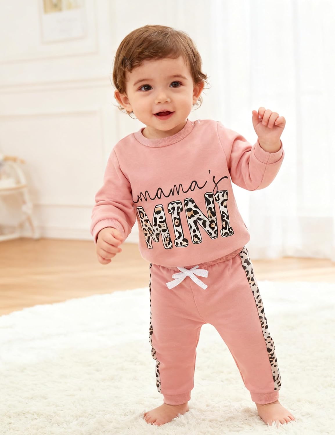Toddler Baby Girl Clothes Fall Winter Long Sleeve Sweatshirt with Pants Set Girls Cute Print Outfits 6M-4Years - Image 3