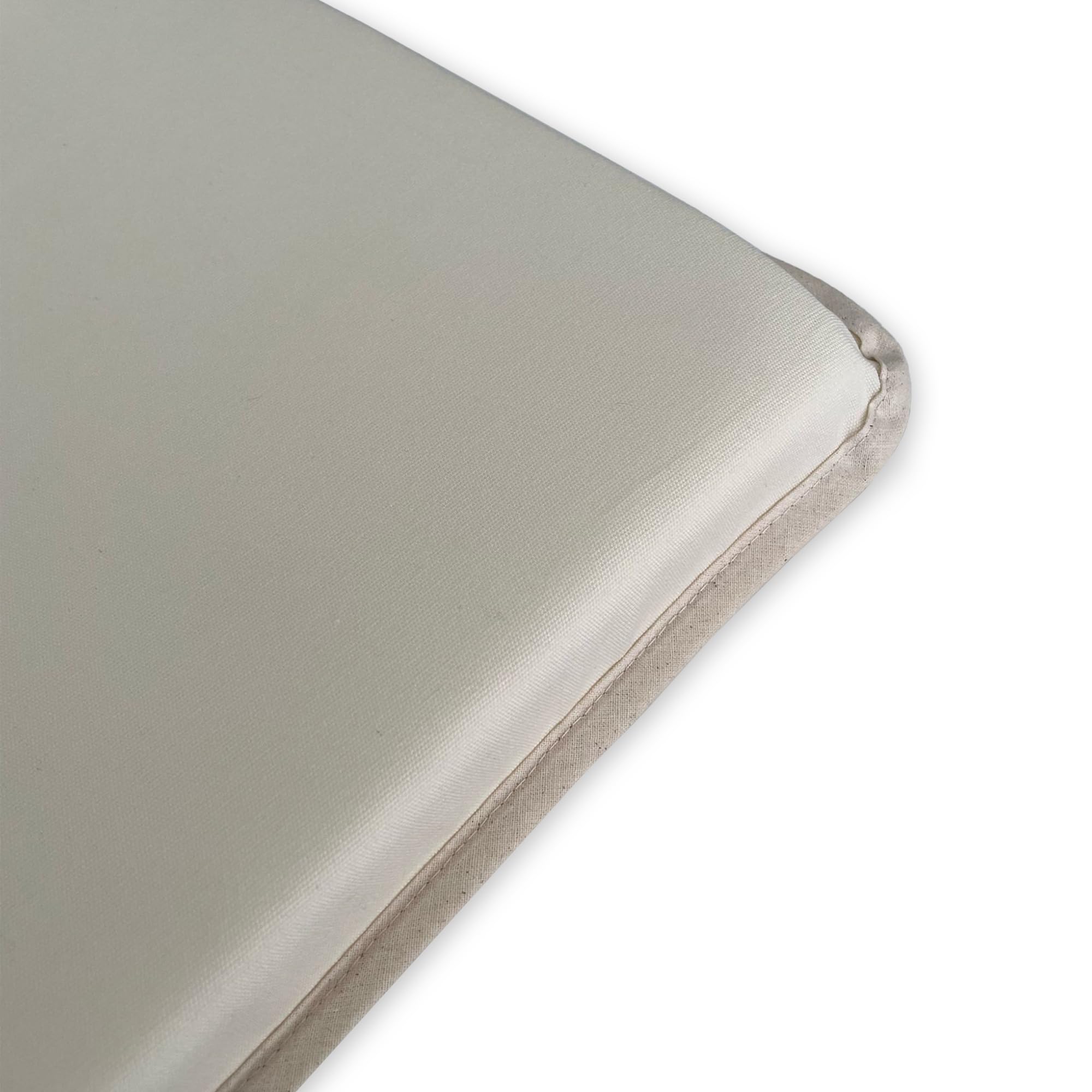 Il Tuo Artigiano Design Cojín impermeable para balancín de jardín de 3 plazas – Colchón para balancín de jardín, fabricado en Italia, resistente a los rayos UV (crema, 3 plazas plus – 155 x 55 cm)