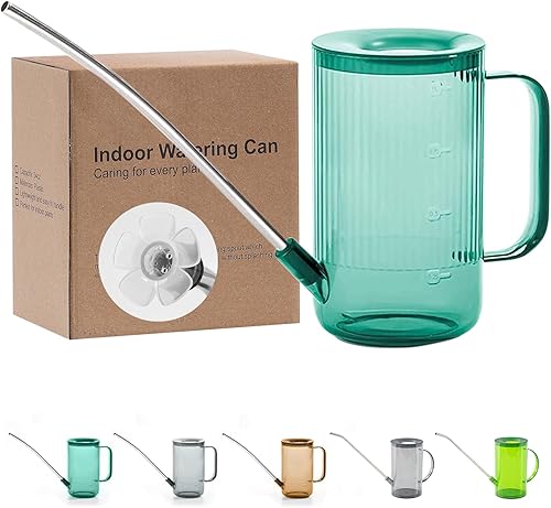 Lata de riego con boquilla larga para interior pequeñas latas de riego para plantas de casa flores suculentas