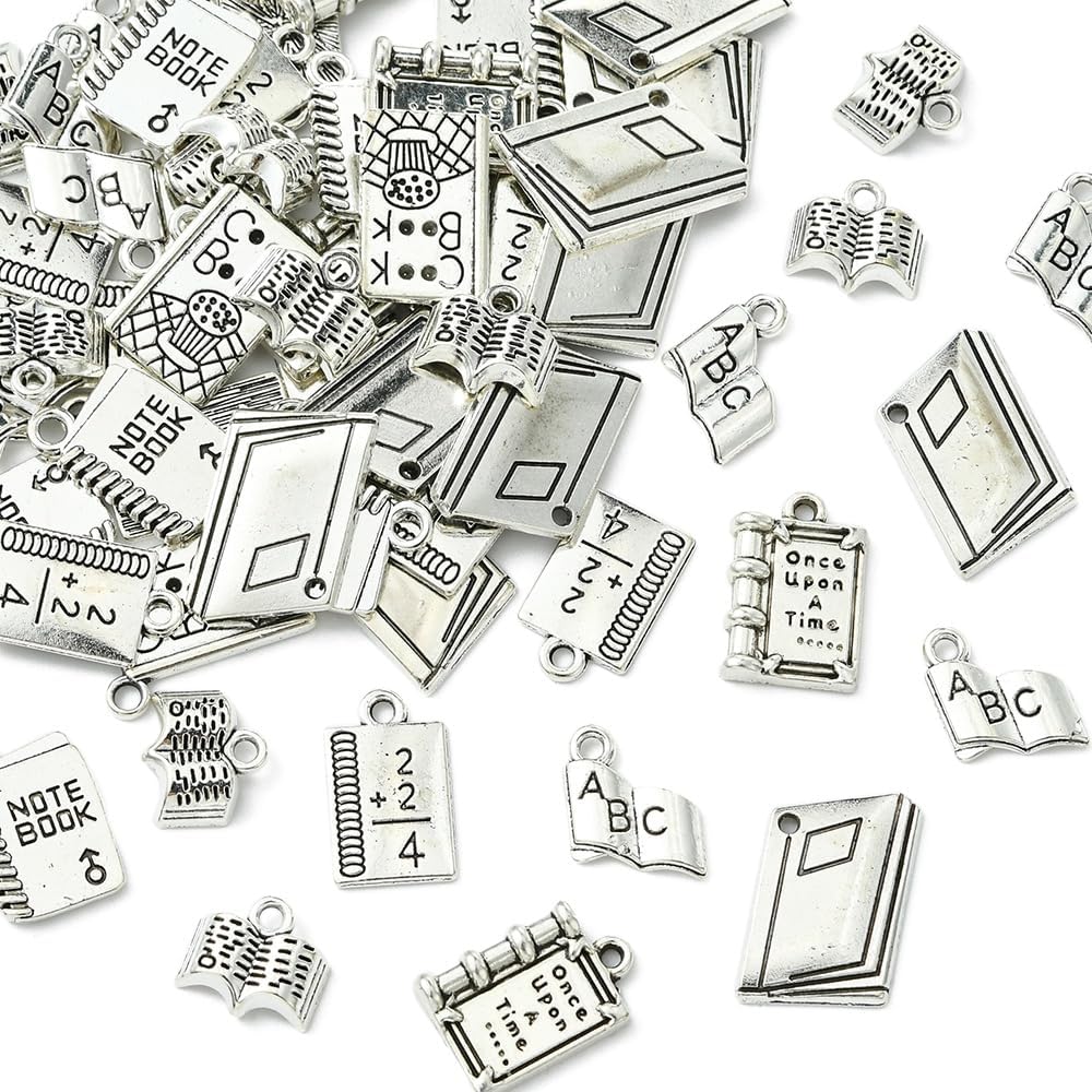 Assorted Metal Charms Cute Colorful Mix Shaped Moon Star Sword Pendants Charms for Jewelry Bracelets Necklaces Earrings Making Decorations image 2