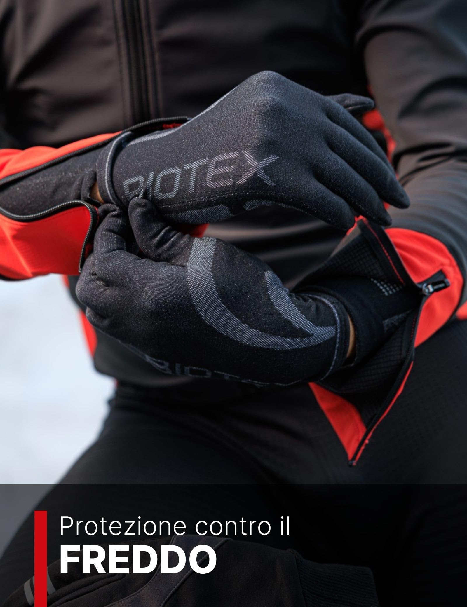 BIOTEX Scaldacollo Limitless e Sottoguanto Unisex Termico Traspirante, Protezione Freddo per Sci, Ciclismo, Running e Sport Outdoor
