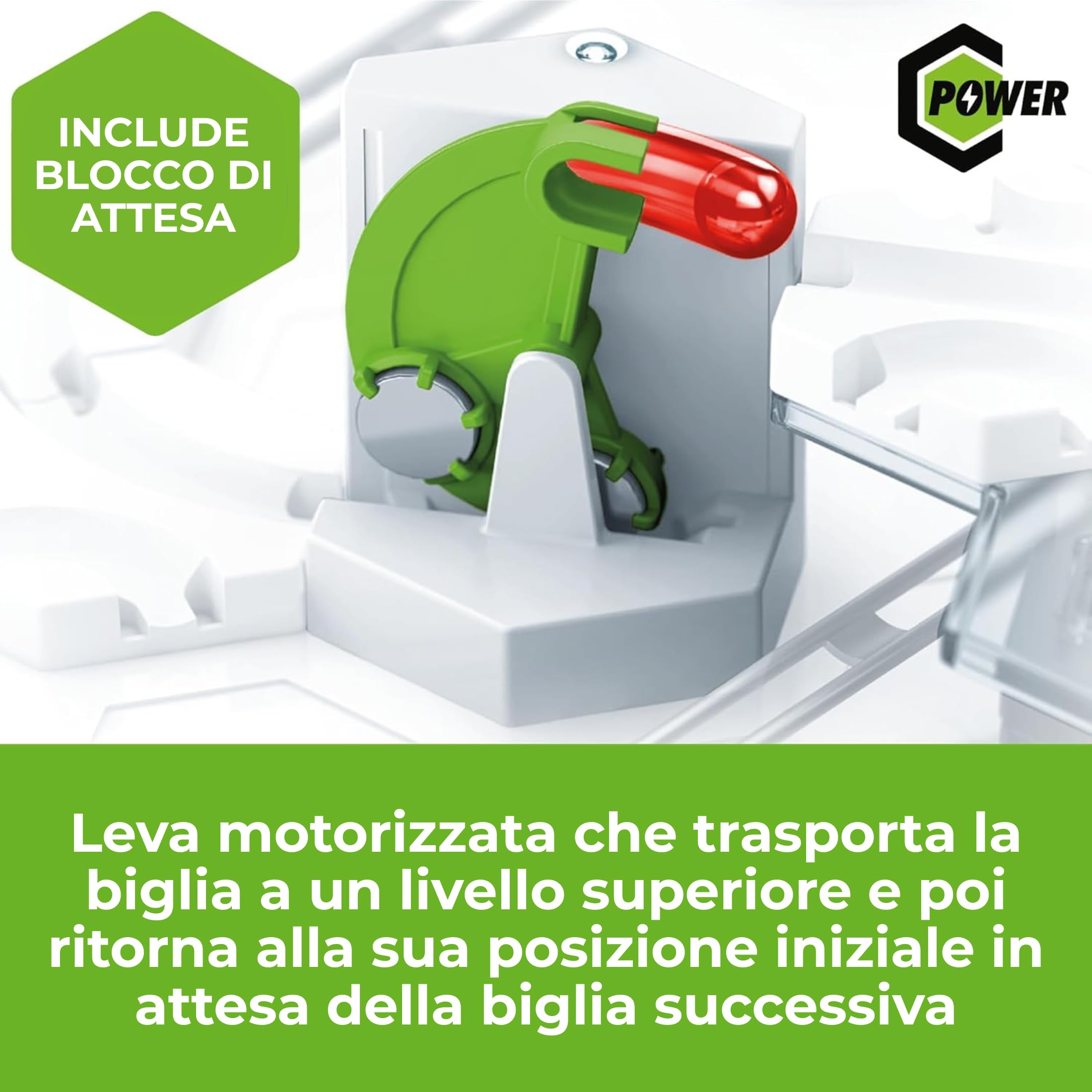 Ravensburger - Gravitrax Espansione Lever | Pista Biglie Con 1 Pezzi | Rompicapo Bambini Con Le Biglie | Giochi Bambino 8 Anni Maschio | Giochi Per Bambini Compatibili Con Tutti I Gravitrax