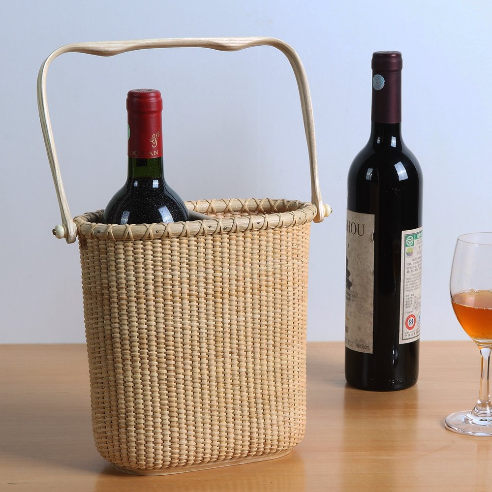 Amazon | Teng Tian バスケット ワインボックス 赤ワインバスケット