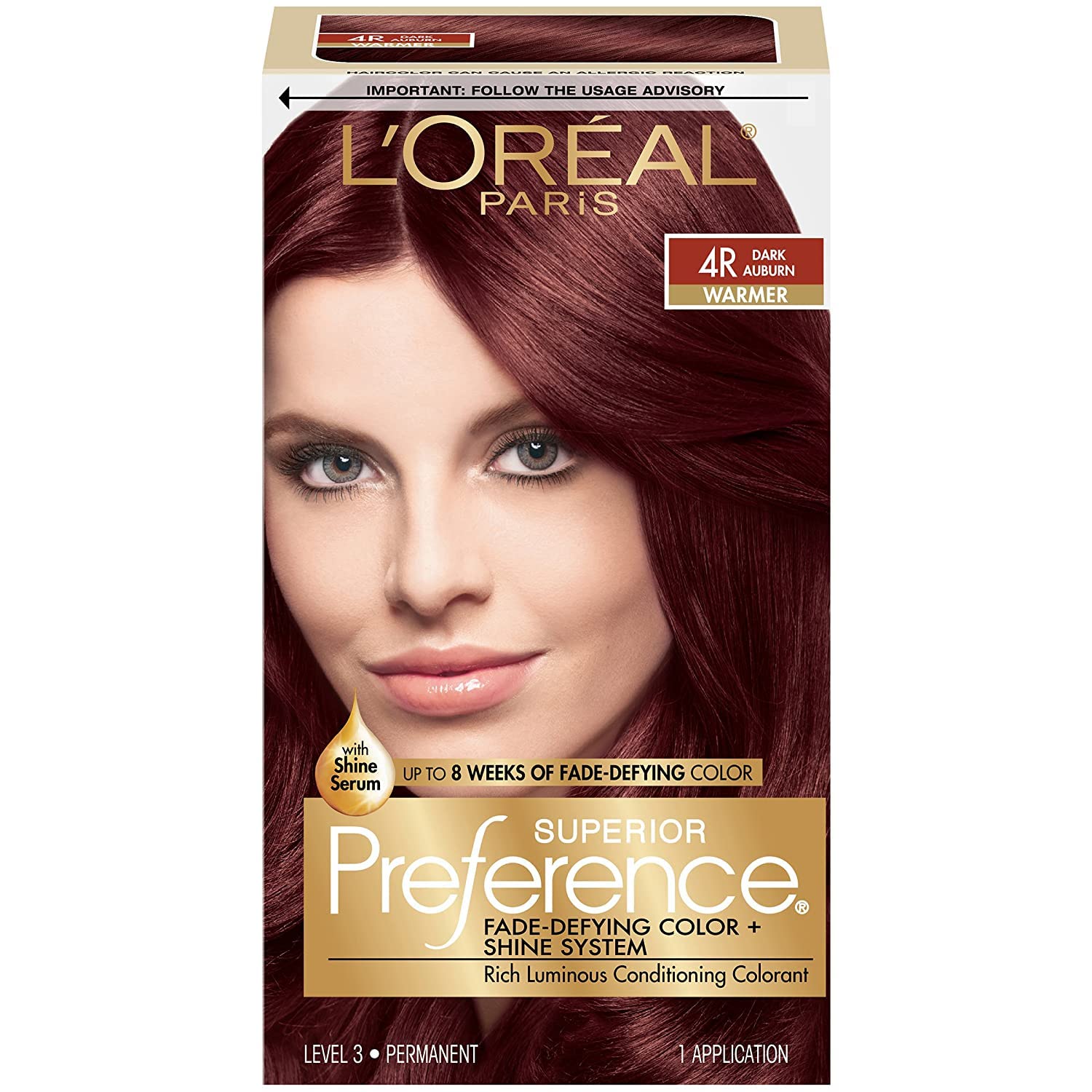 L'Oreal Paris L'Oreal Superior Preference R Dark Auburn Pack of 3 Multi