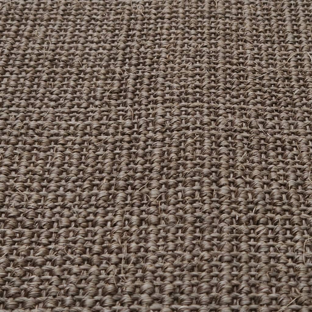 Alfombra para hogar y jardín, decoración, sisal, 80 x 250 cm, color marrón
