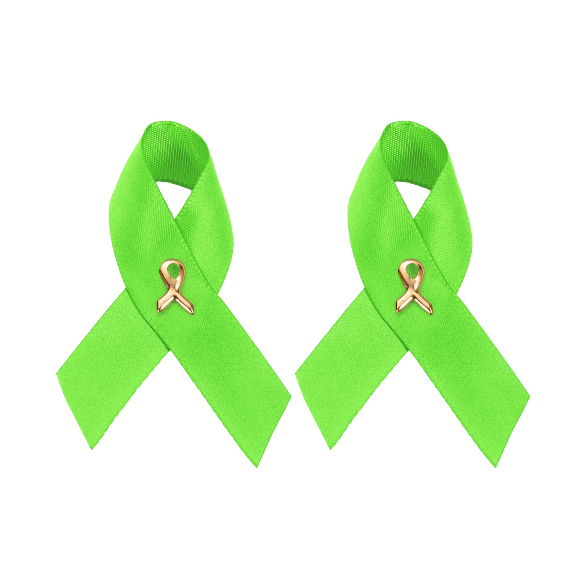 1/2/5/10/25/50/100pcs Satin Awareness Ribbon Pins (Pick your color), for Cancer &amp; Disease Awareness, Bulk Quantities for Fundraising, Events, Gift Giving