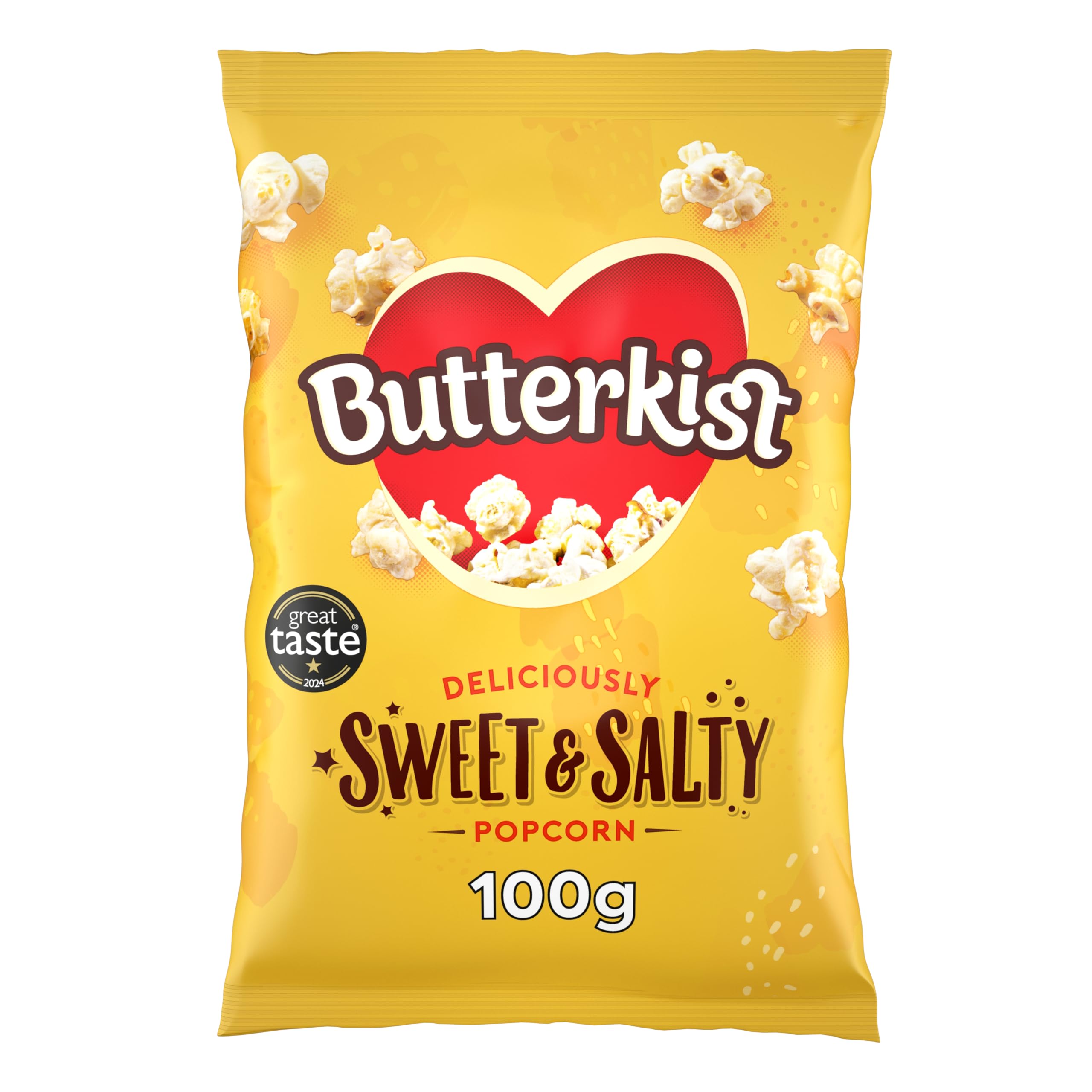 Butterkist - SWEET & SALTY popcorn 100g - 150 Calories Per Serving - Gluten Free, No Artificial Colours or Flavours, Suitable for Vegetarians
