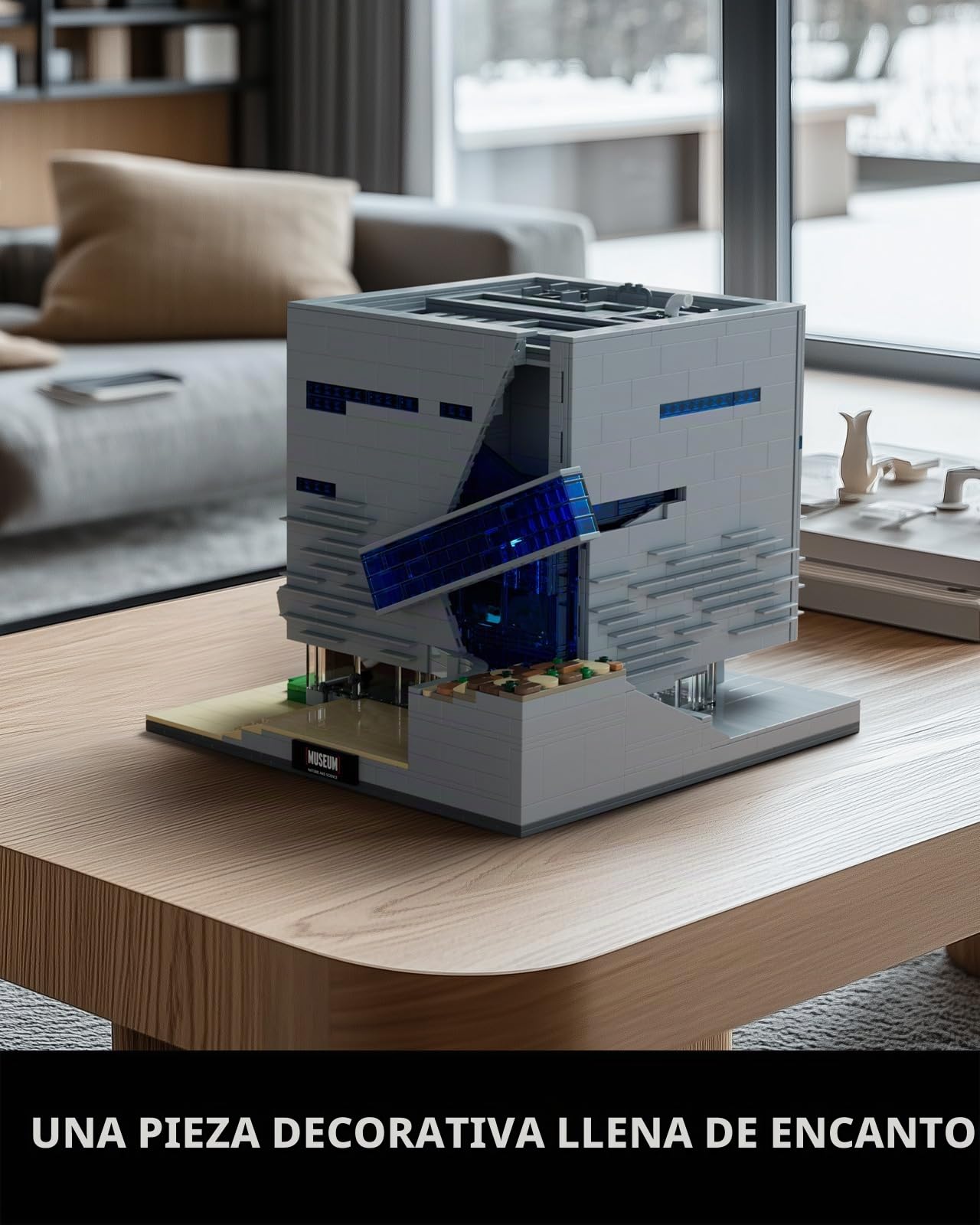 Nifeliz Museo de la Naturaleza y las Ciencias, Maqueta de Modular Building de Juguete de Construcción, Regalo para Adultos entusiastas de los architecture (3373 Piezas, NF10286)