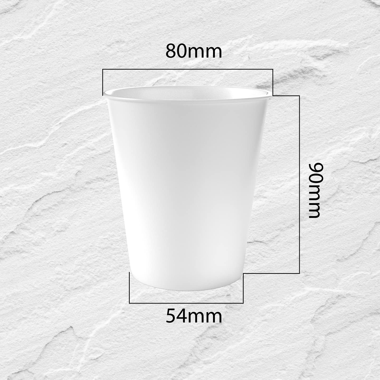 Eurocali 1000 Bicchieri in Carta Biodegradabile Compostabile 240ml - per Asporto Bevande Acqua