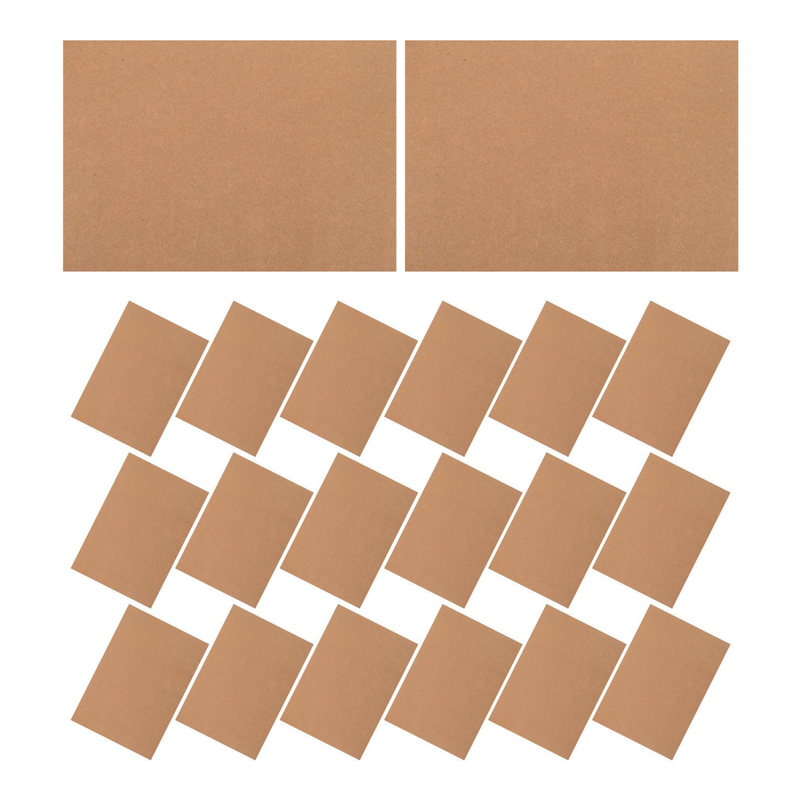 Papel Kraft Marrón para Manualidades y Arte, 100 Piezas, 200g, Fácil de Cortar y Segura para Uso en Oficina y Proyectos DIY