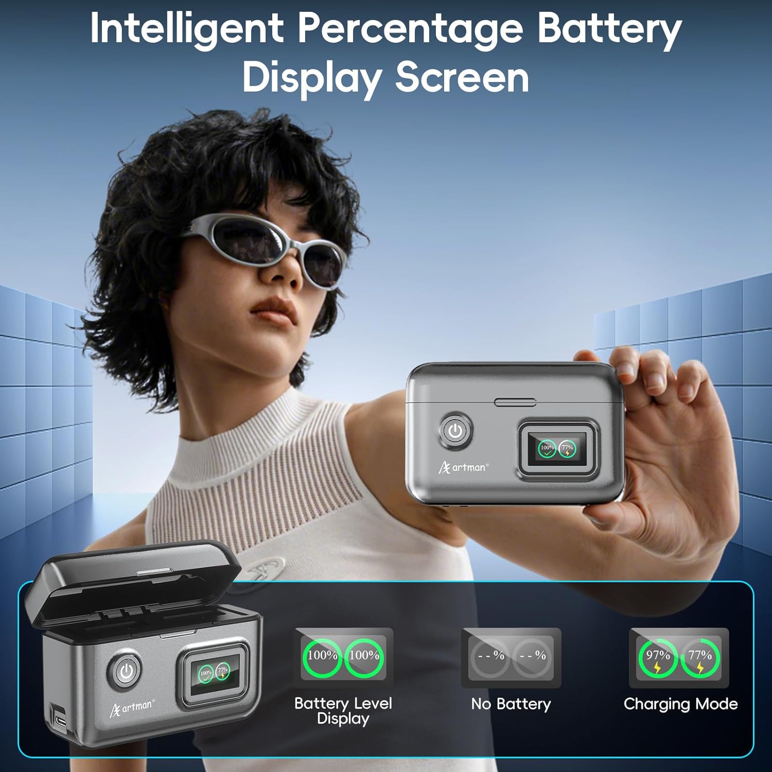 Artman 2-Pack NB-13L Battery 1700mAh and 2-Slot LCD Display Charger for Canon PowerShot G7 X Mark III,G7 X Mark II,G7 X,G1 X Mark III,G5 X Mark II,G5 X,G9 X Mark II,SX740 HS,SX730 HS,SX720 HS,SX620 HS - Image 6