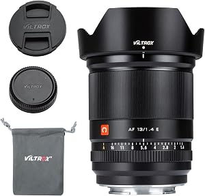 VILTROX 13mm F1.4 f/1.4 E Mount Lens, Ultra Wide Angle APS-C AF Prime Lens for E-Mount Mirrorless Cameras ZV-E10 a600 a6600 a6100 a6000 a7