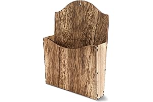 Rustic Wood Magazine Rack Wall Mounted