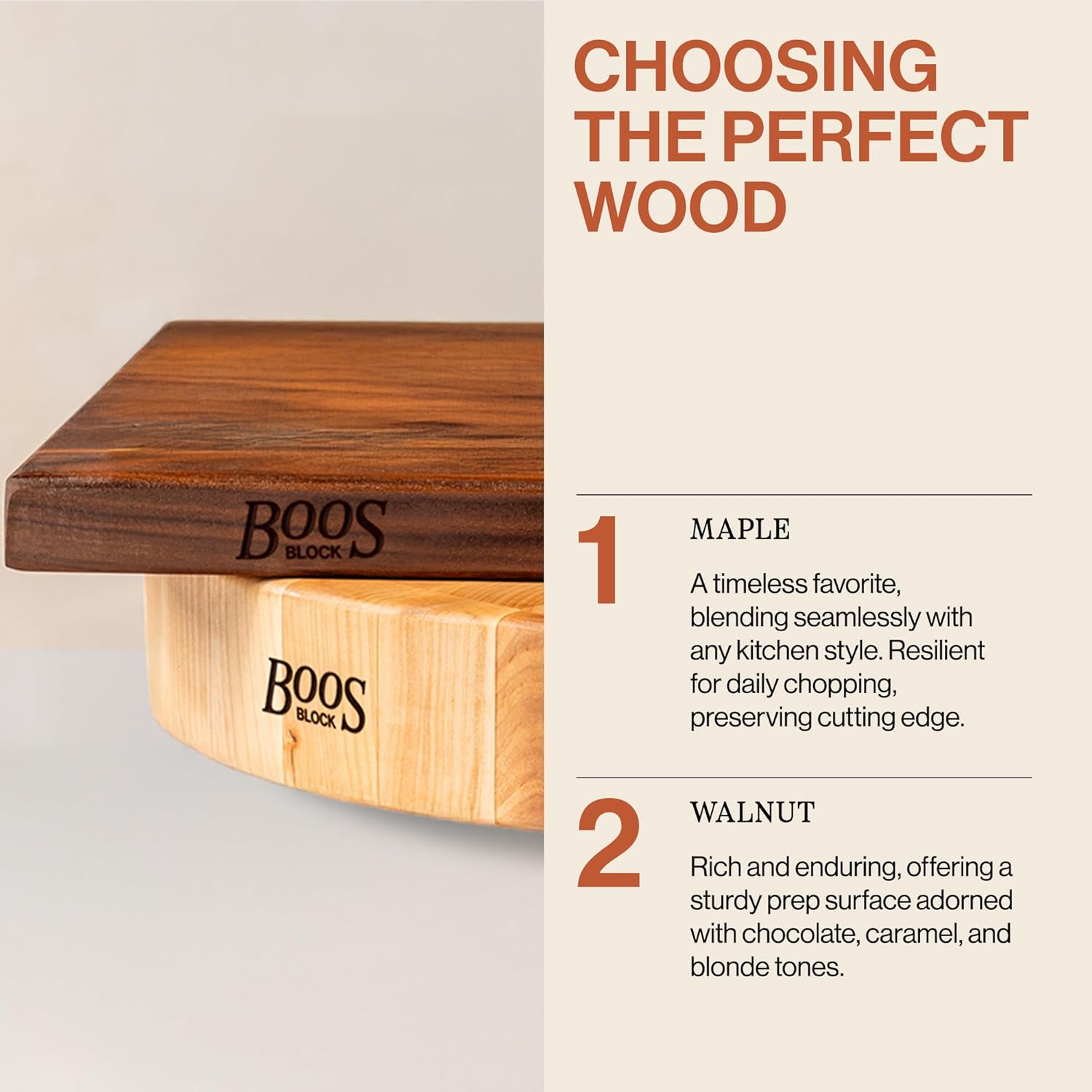 John Boos CCB Series Rectangular Wooden Maple Cutting Board 24”x18” – 2.25” Thick, 30-lb Reversible Butcher Block with End-Grain & Finger Grips – Made in the USA