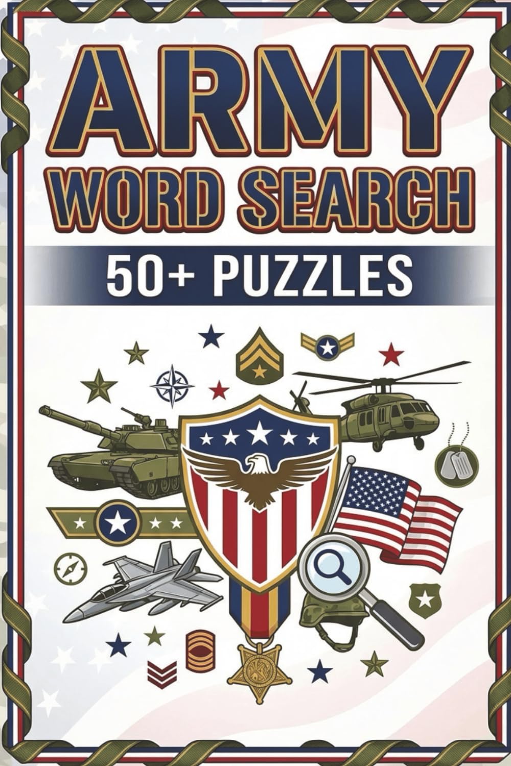 Army Word Search Puzzle Book: A Tribute to Service Through Fun and Focused Puzzles