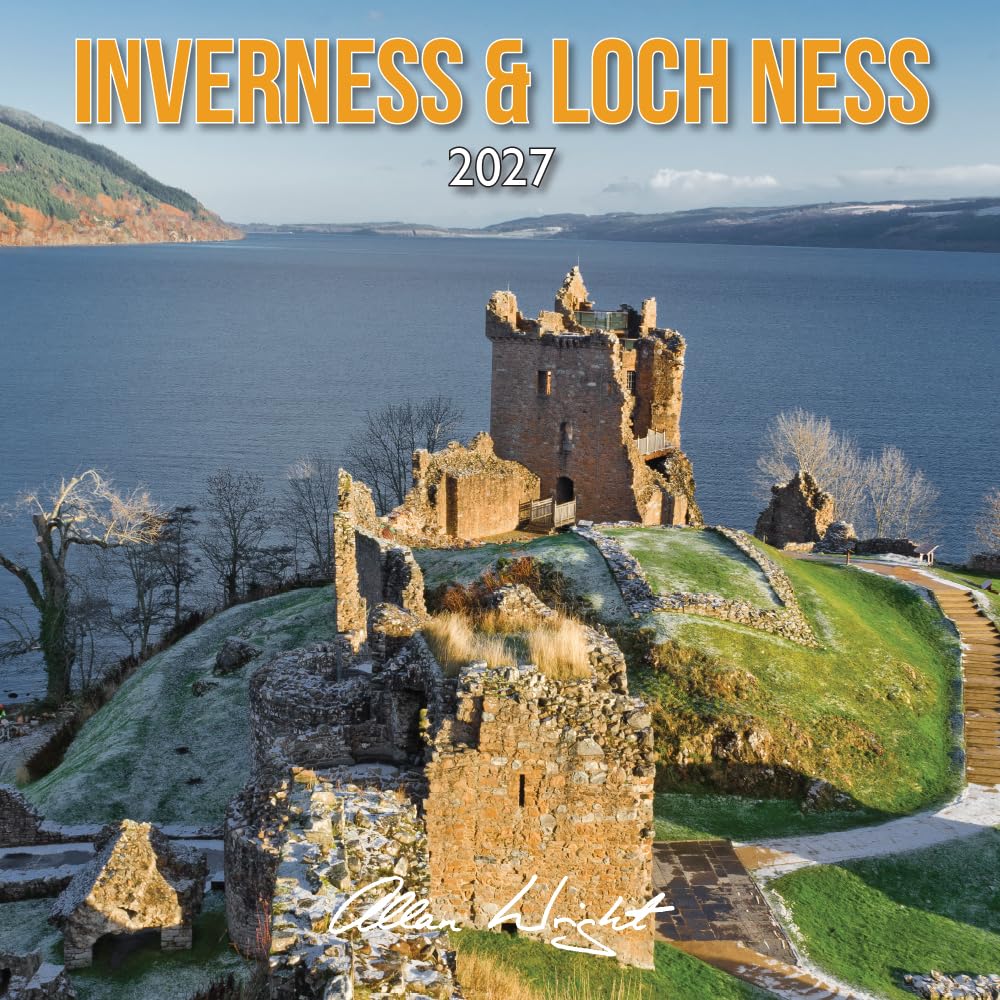 2027 Scotland Calendar Inverness & Loch Ness – Wall Calendar – Month to View – 12 Months
