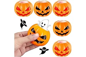 Pumpkin Head Stress Ball - Fun Sensory Decompression Toys Halloween Stress Relief Gift