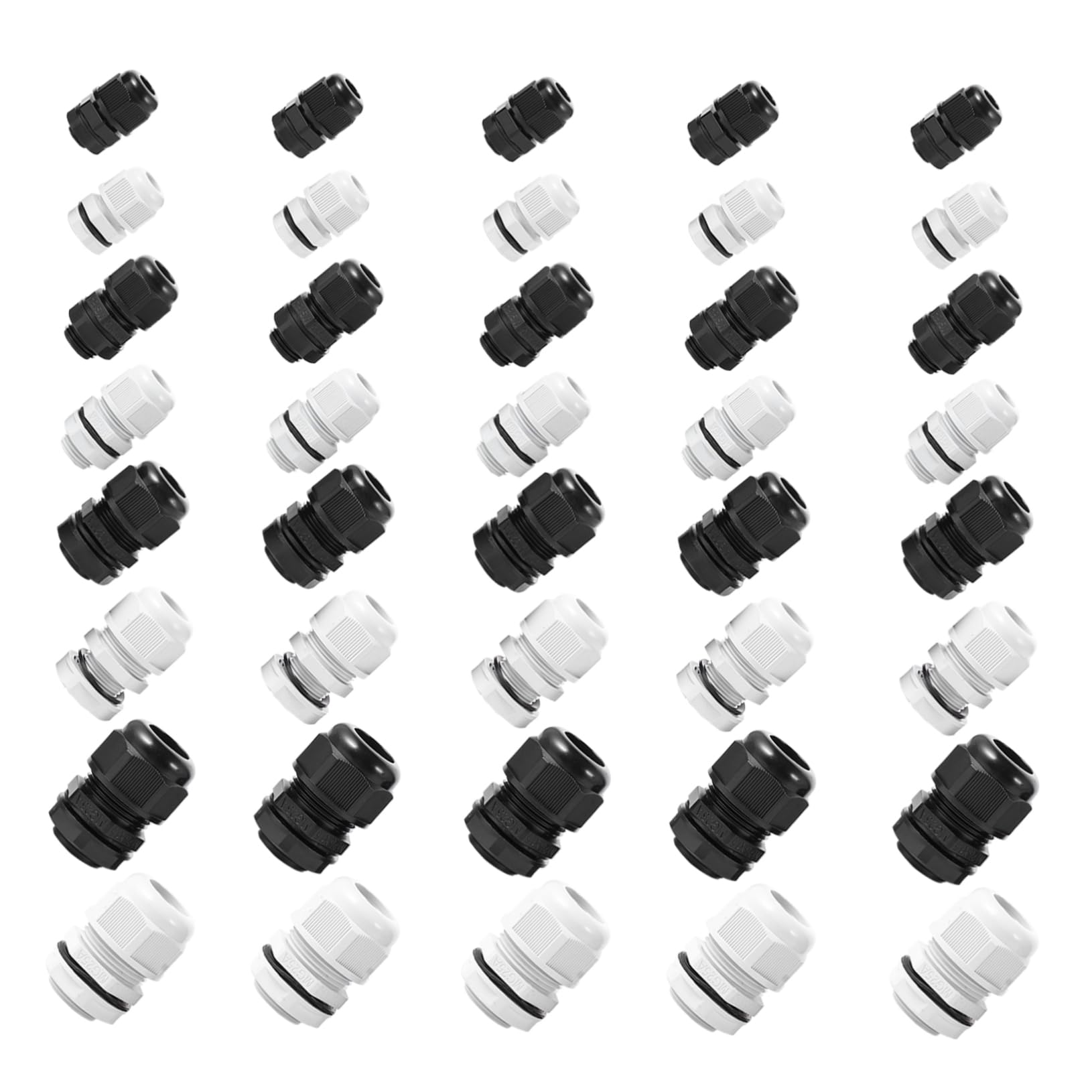 Prensaestopas impermeables NUOBESTY de 40 piezas con juntas para cables eléctricos