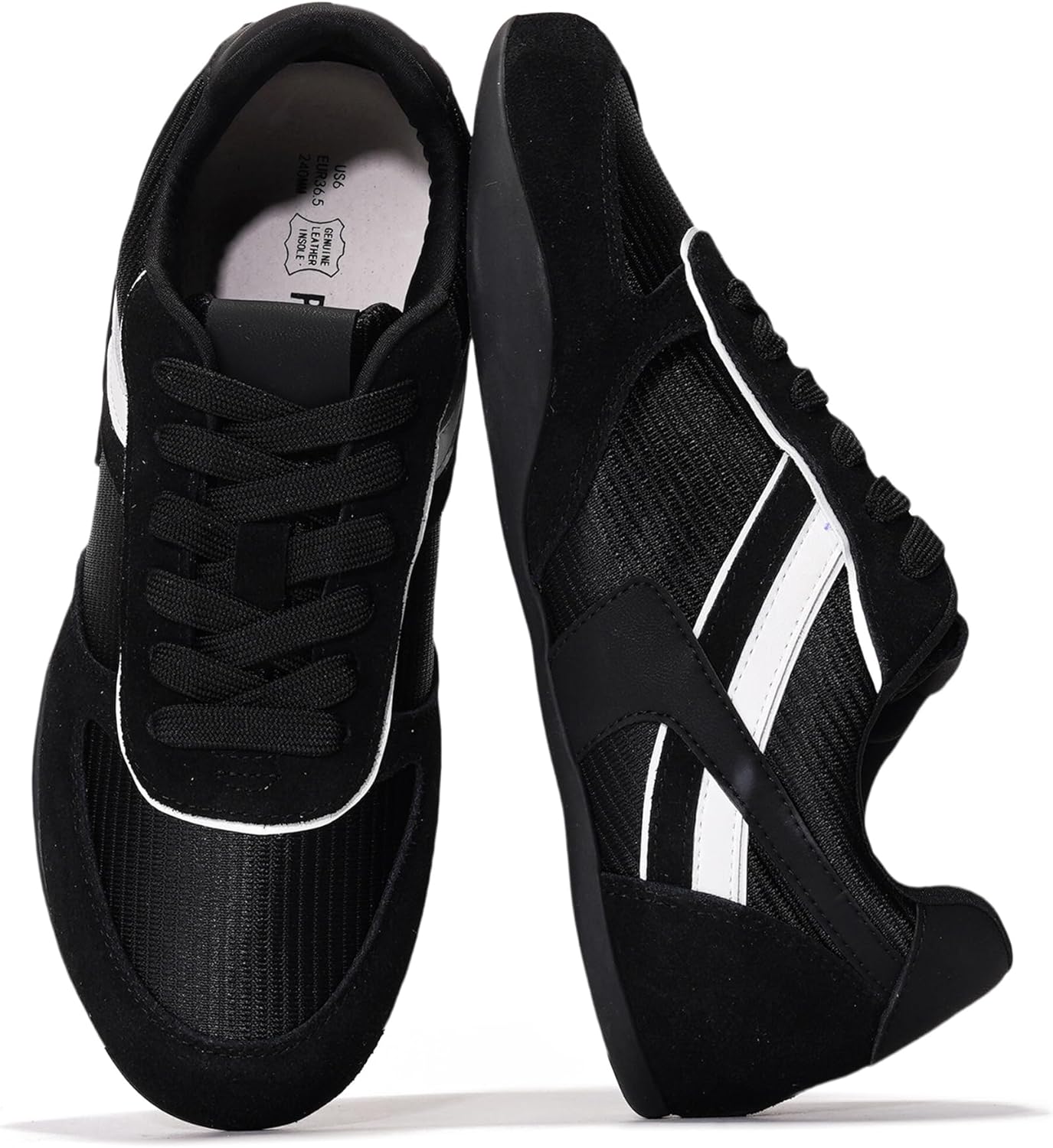 Project Cloud Sneakers for Women - Lightweight with Memory Foam Insole Womens Sneakers - Non Slip Work Shoes for Women Footwear - Lace Up Womens Casual Shoes