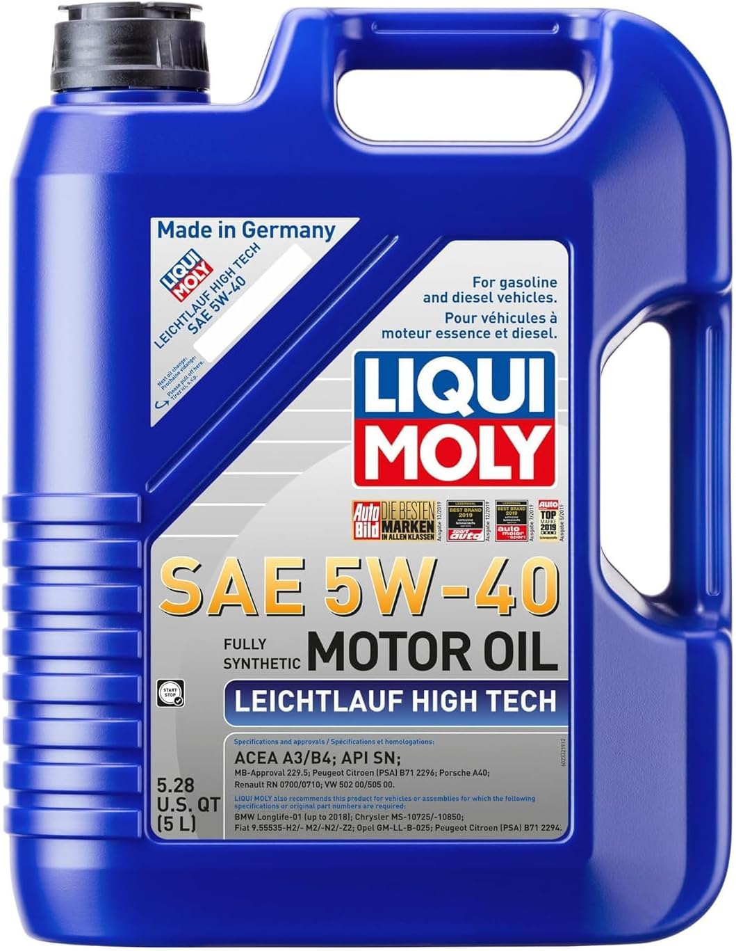 Leichtlauf High Tech SAE 5W-40 | 5 L | Synthesis Technology Motor Oil | SKU: 2332