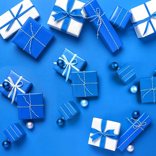 Miniatura 5 de NEBURORA 120 hojas de papel de seda azul, 14 x 20 pulgadas, papel de envoltura azul marino para bolsas de regalo, embalaje, relleno floral,