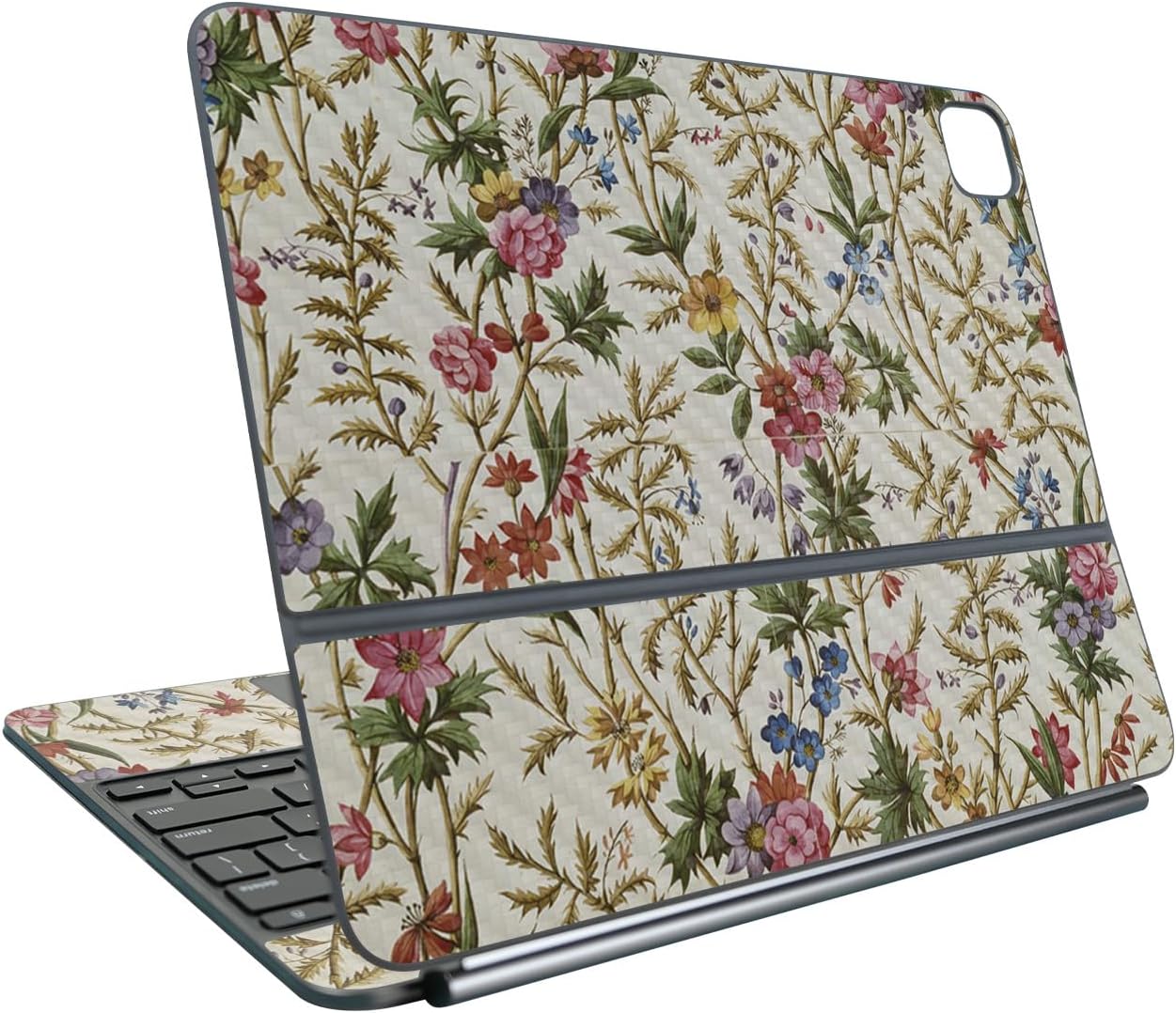 Carbon Fiber Keyboard Skin Compatible with Apple Magic Keyboard for iPad Pro 13" (M5) 2025 - Seaweed - Premium 3M Vinyl Protective Wrap Decal Cover - Easy to Apply | Crafted in The USA by MightySkins