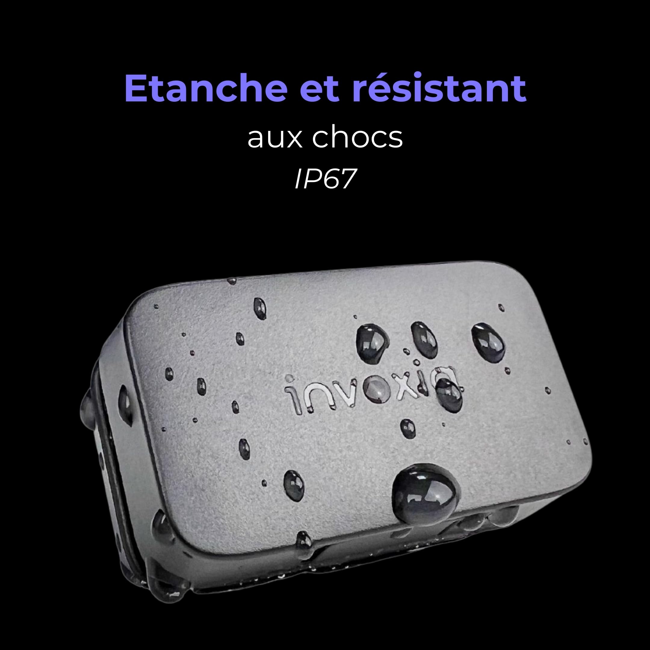 Invoxia Mini Tracker GPS Traceur Compact Connecté | Étanche et léger, alertes antivol temps réel, autonomie 3 mois, abonnement 1 an inclus